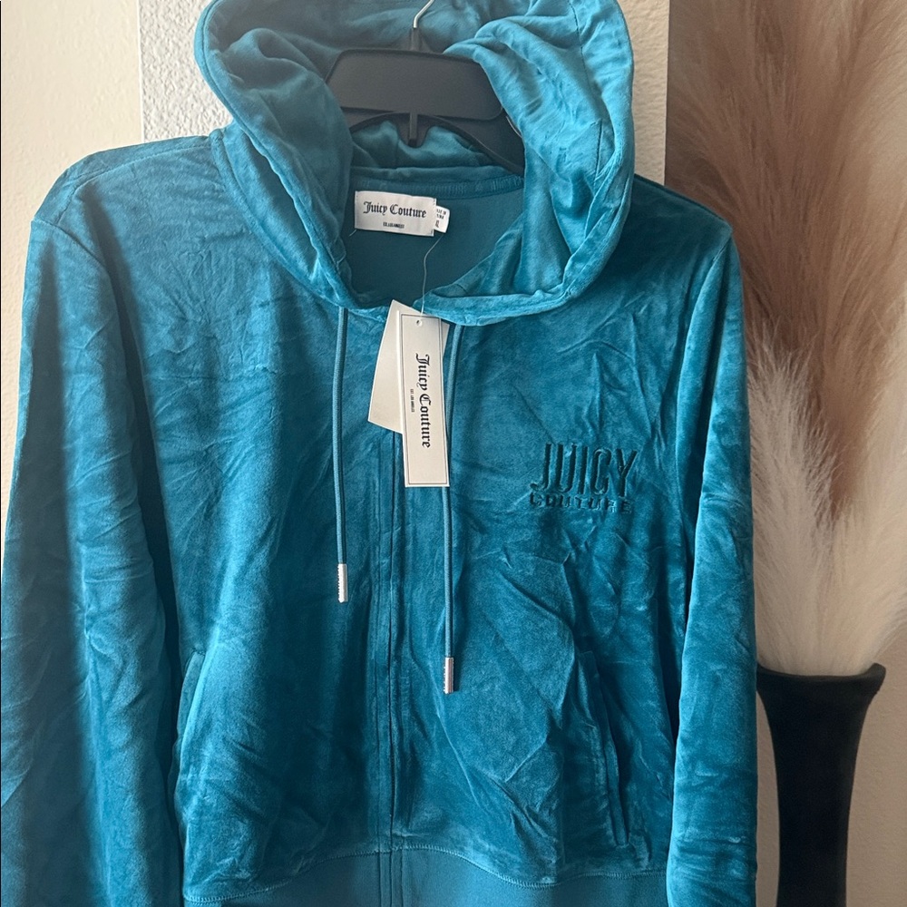 Juicy Couture Turquoise Velour Jacket